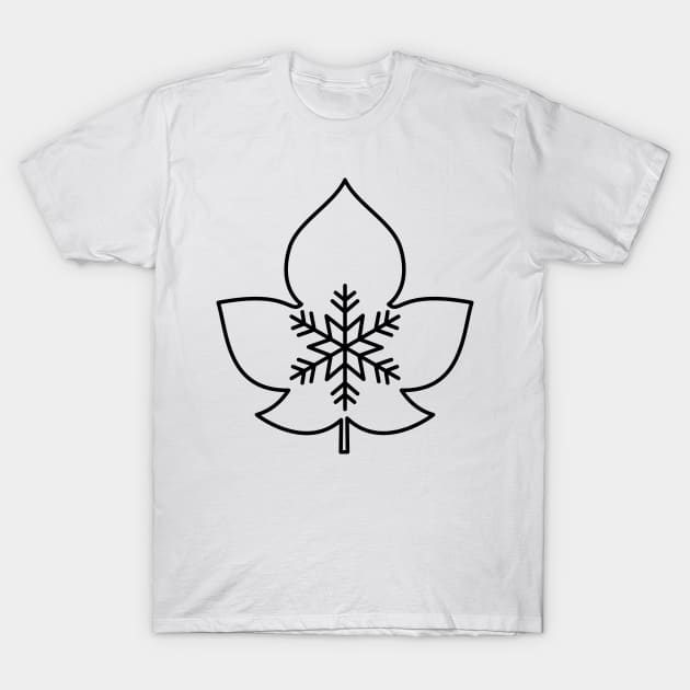 Snow Flower Design T-Shirt by SWON Design